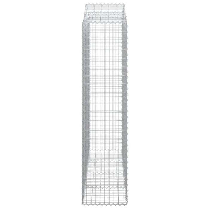 Paniers à gabions arqués 5 pcs 200x50x200/220 cm Fer galvanisé – Image 3