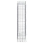 Paniers à gabions arqués 6 pcs 200x50x200/220 cm Fer galvanisé – Image 3