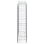 Paniers à gabions arqués 7 pcs 200x50x200/220 cm Fer galvanisé – Image 3