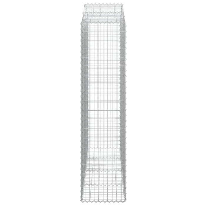 Paniers à gabions arqués 7 pcs 200x50x200/220 cm Fer galvanisé – Image 3