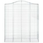 Paniers à gabions arqués 4 pcs 200x50x220/240 cm Fer galvanisé – Image 2