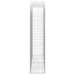 Paniers à gabions arqués 4 pcs 200x50x220/240 cm Fer galvanisé – Image 3