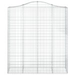 Paniers à gabions arqués 7 pcs 200x50x220/240 cm Fer galvanisé – Image 2