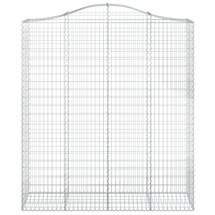 Paniers à gabions arqués 8 pcs 200x50x220/240 cm Fer galvanisé – Image 2