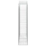 Paniers à gabions arqués 9 pcs 200x50x220/240 cm Fer galvanisé – Image 3