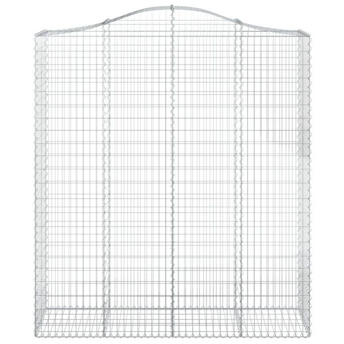 Paniers à gabions arqués 10 pcs 200x50x220/240 cm Fer galvanisé – Image 2
