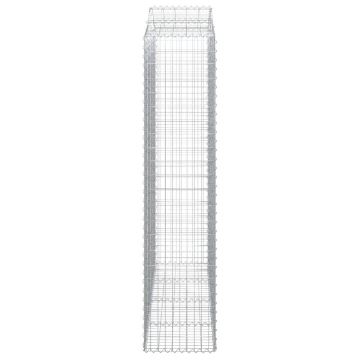 Paniers à gabions arqués 10 pcs 200x50x220/240 cm Fer galvanisé – Image 3
