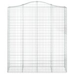 Paniers à gabions arqués 11 pcs 200x50x220/240 cm Fer galvanisé – Image 2