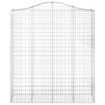 Paniers à gabions arqués 12 pcs 200x50x220/240 cm Fer galvanisé – Image 2