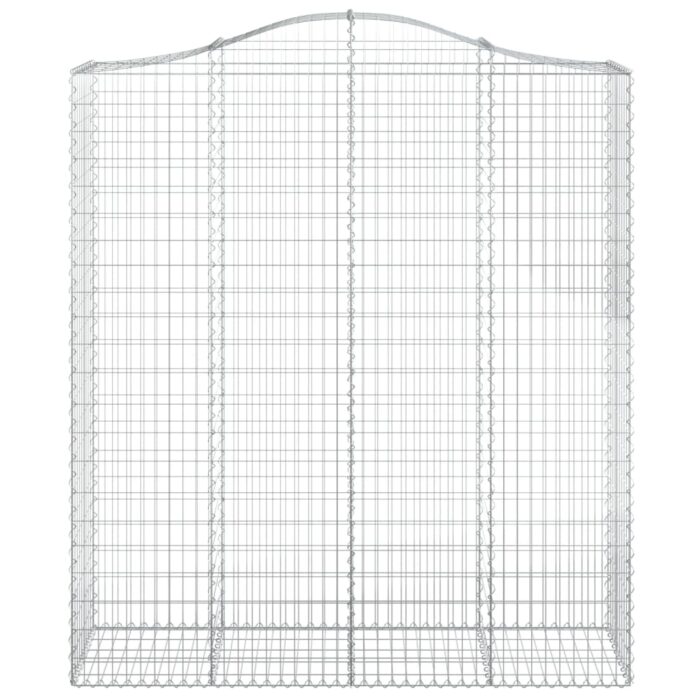 Paniers à gabions arqués 12 pcs 200x50x220/240 cm Fer galvanisé – Image 2