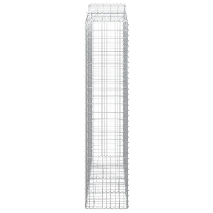 Paniers à gabions arqués 12 pcs 200x50x220/240 cm Fer galvanisé – Image 3