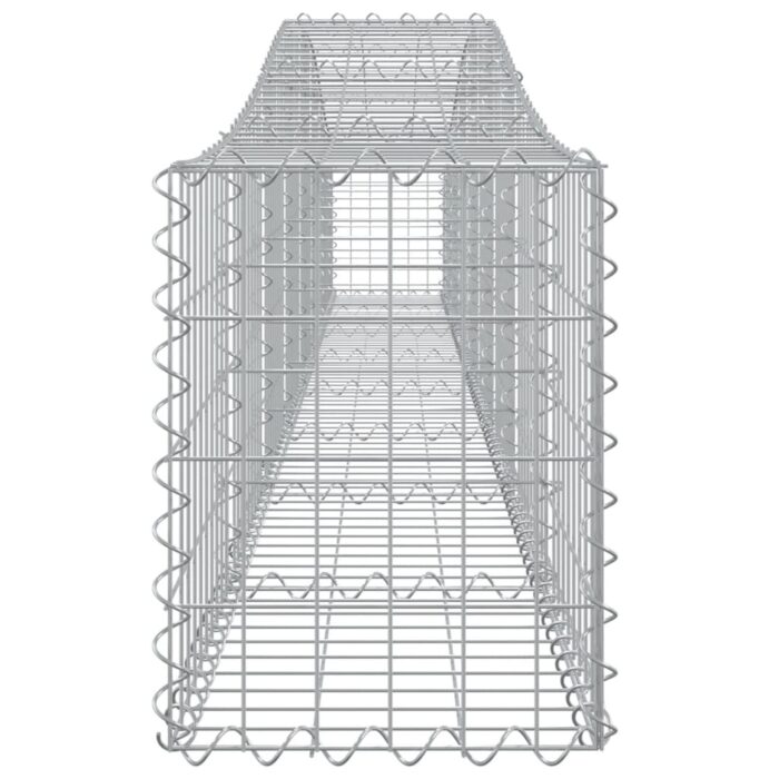 Paniers à gabions arqués 2 pcs 400x30x40/60 cm Fer galvanisé – Image 3