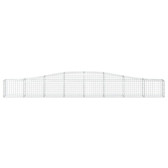 Paniers à gabions arqués 15 pcs 400x30x40/60 cm Fer galvanisé – Image 2