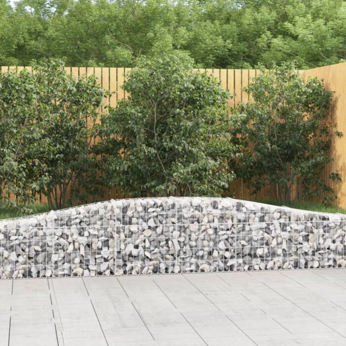 Paniers à gabions arqués 15 pcs 400x30x40/60 cm Fer galvanisé – Image 1