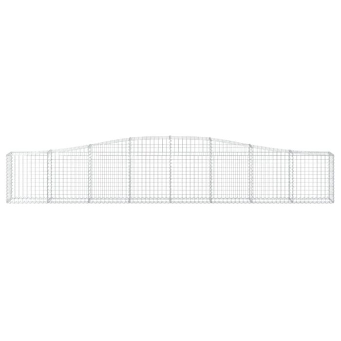 Paniers à gabions arqués 3 pcs 400x30x60/80 cm Fer galvanisé – Image 2