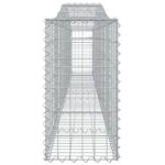 Paniers à gabions arqués 3 pcs 400x30x60/80 cm Fer galvanisé – Image 3