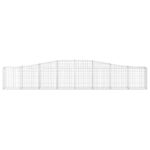 Paniers à gabions arqués 4 pcs 400x30x60/80 cm Fer galvanisé – Image 2