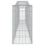 Paniers à gabions arqués 4 pcs 400x30x60/80 cm Fer galvanisé – Image 3