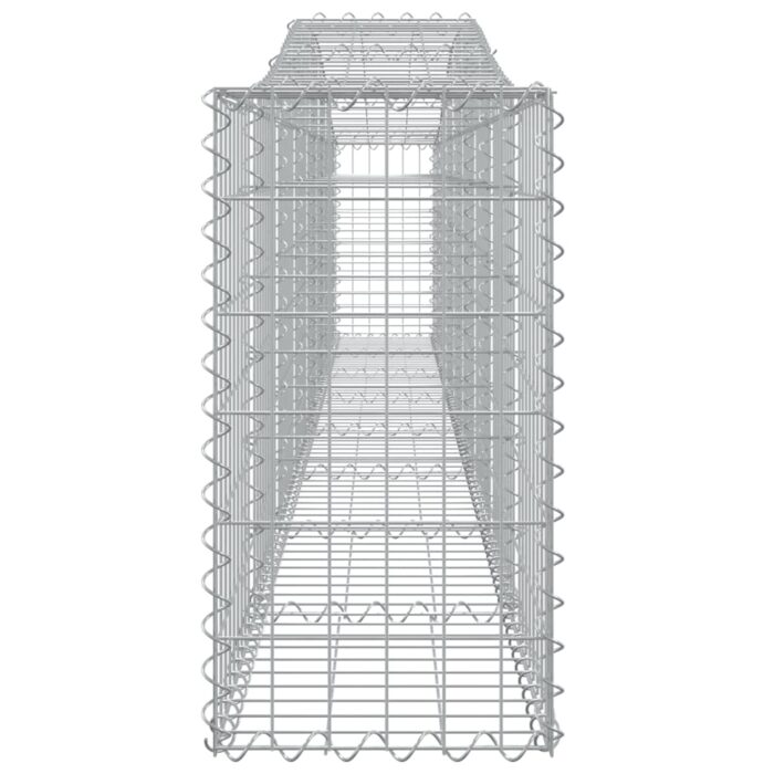 Paniers à gabions arqués 4 pcs 400x30x60/80 cm Fer galvanisé – Image 3
