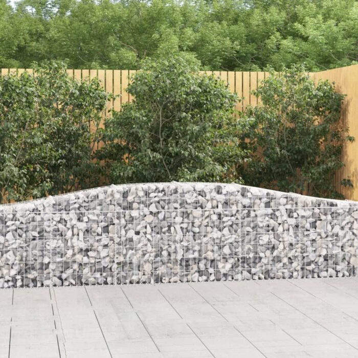 VXL8720845563851_m_en_hd_1.jpg Paniers à gabions arqués 4 pcs 400x30x60/80 cm Fer galvanisé – Image 1
