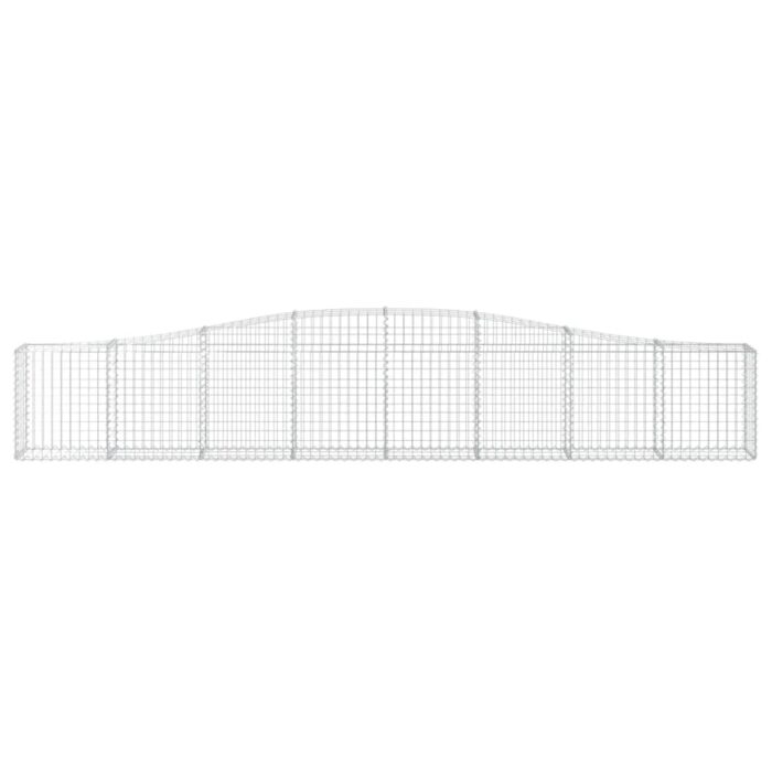 Paniers à gabions arqués 7 pcs 400x30x60/80 cm Fer galvanisé – Image 2