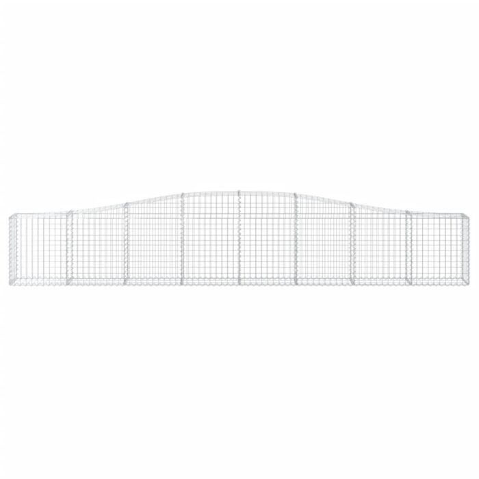 Paniers à gabions arqués 15 pcs 400x30x60/80 cm Fer galvanisé – Image 2