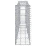 Paniers à gabions arqués 2 pcs 400x30x80/100 cm Fer galvanisé – Image 3