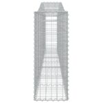 Paniers à gabions arqués 4 pcs 400x30x80/100 cm Fer galvanisé – Image 3