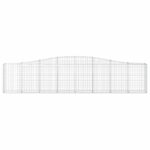 Paniers à gabions arqués 5 pcs 400x30x80/100 cm Fer galvanisé – Image 2