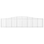 Paniers à gabions arqués 6 pcs 400x30x80/100 cm Fer galvanisé – Image 2