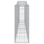 Paniers à gabions arqués 6 pcs 400x30x80/100 cm Fer galvanisé – Image 3