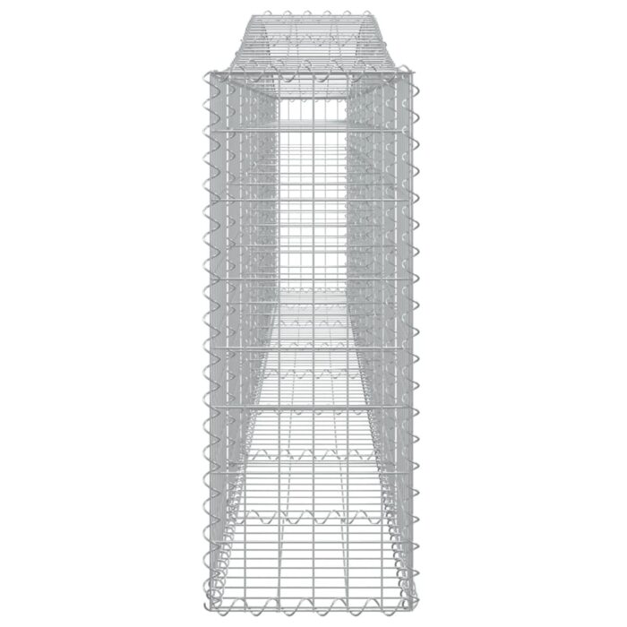 Paniers à gabions arqués 10 pcs 400x30x80/100 cm Fer galvanisé – Image 3