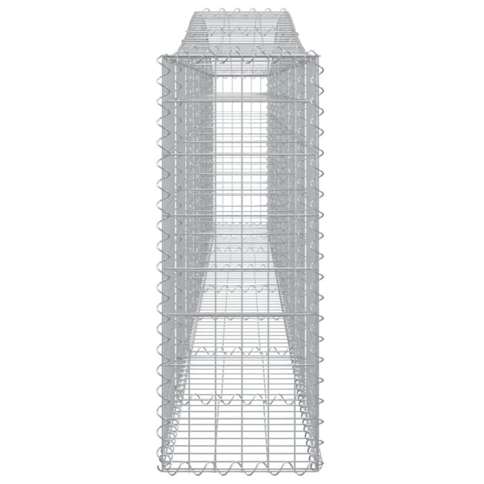 Paniers à gabions arqués 15 pcs 400x30x80/100 cm Fer galvanisé – Image 3