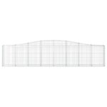 Paniers à gabions arqués 20 pcs 400x30x80/100 cm Fer galvanisé – Image 2