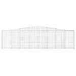 Paniers à gabions arqués 2 pcs 400x30x100/120 cm Fer galvanisé – Image 2