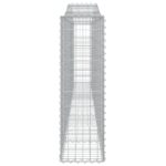 Paniers à gabions arqués 2 pcs 400x30x100/120 cm Fer galvanisé – Image 3