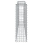 Paniers à gabions arqués 4 pcs 400x30x100/120 cm Fer galvanisé – Image 3