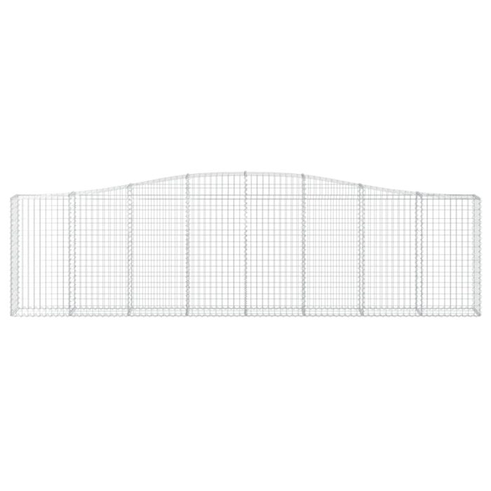 Paniers à gabions arqués 5 pcs 400x30x100/120 cm Fer galvanisé – Image 2