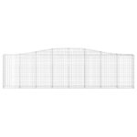 Paniers à gabions arqués 8 pcs 400x30x100/120 cm Fer galvanisé – Image 2