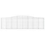 Paniers à gabions arqués 9 pcs 400x30x100/120 cm Fer galvanisé – Image 2