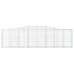 Paniers à gabions arqués 15 pcs 400x30x100/120 cm Fer galvanisé – Image 2
