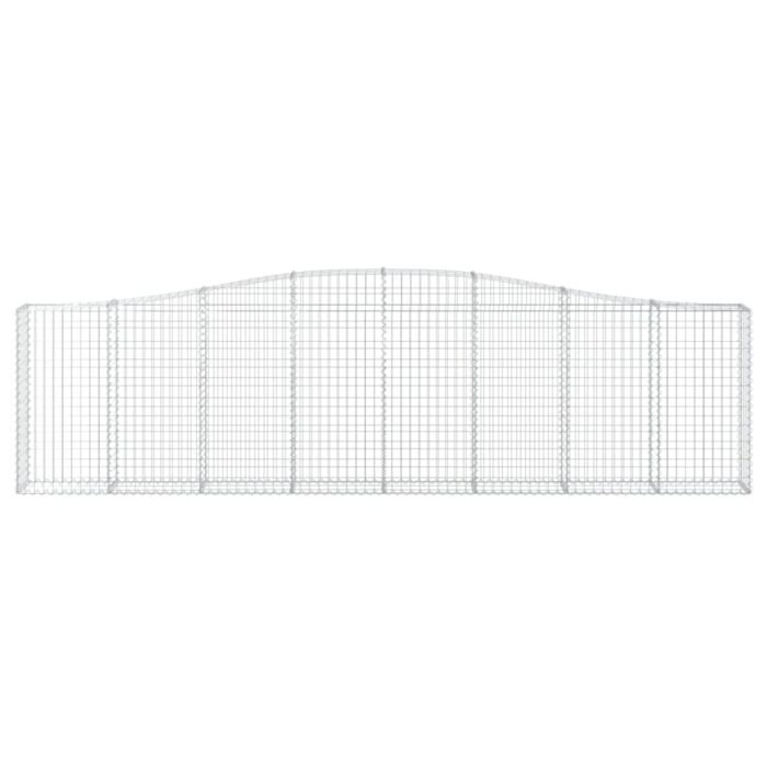 Paniers à gabions arqués 15 pcs 400x30x100/120 cm Fer galvanisé – Image 2