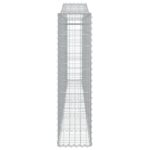Paniers à gabions arqués 4 pcs 400x30x120/140 cm Fer galvanisé – Image 3