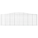 Paniers à gabions arqués 10 pcs 400x30x120/140 cm Fer galvanisé – Image 2