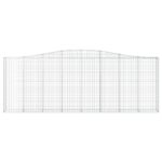 Paniers à gabions arqués 2 pcs 400x30x140/160 cm Fer galvanisé – Image 2