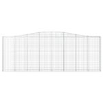 Paniers à gabions arqués 3 pcs 400x30x140/160 cm Fer galvanisé – Image 2