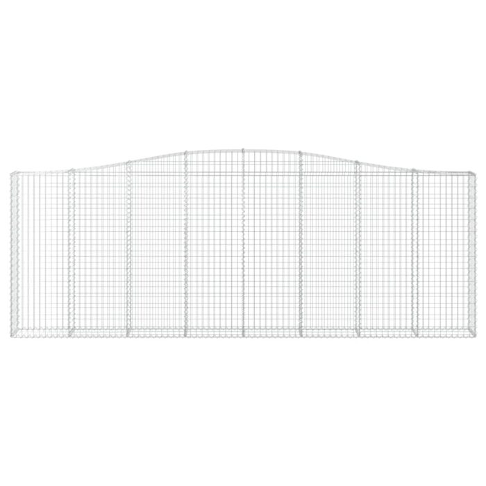 Paniers à gabions arqués 3 pcs 400x30x140/160 cm Fer galvanisé – Image 2