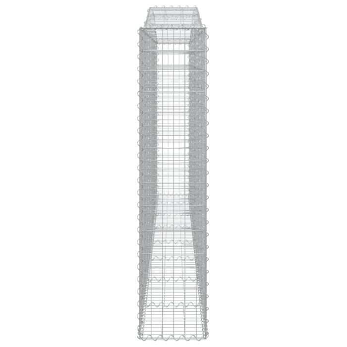 Paniers à gabions arqués 6 pcs 400x30x140/160 cm Fer galvanisé – Image 3