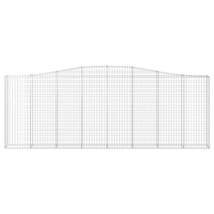 Paniers à gabions arqués 7 pcs 400x30x140/160 cm Fer galvanisé – Image 2