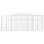 Paniers à gabions arqués 9 pcs 400x30x140/160 cm Fer galvanisé – Image 2